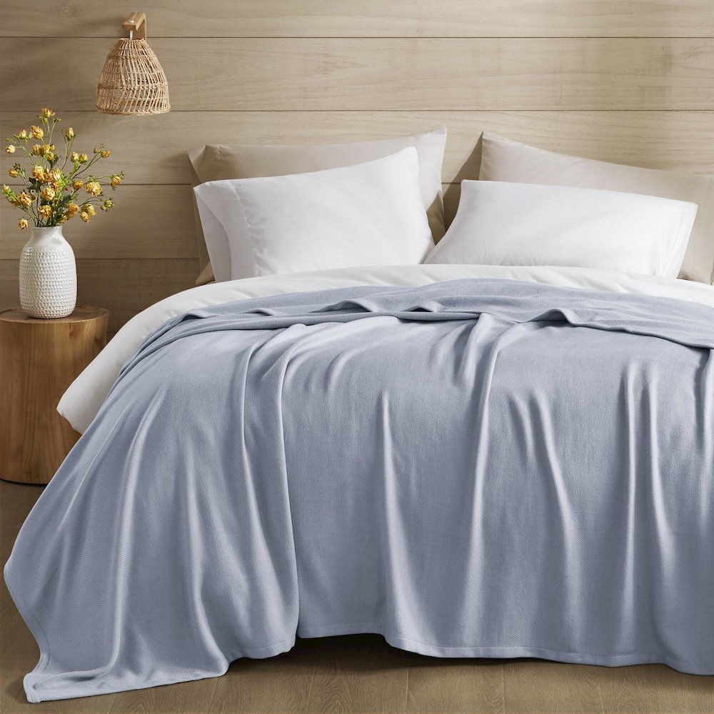 Bamboo Cotton Rayon from Bamboo Cotton Blanket, Light Blue color
