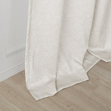 Tonal Printed Faux Silk Room Darkening Curtain Panel Pair