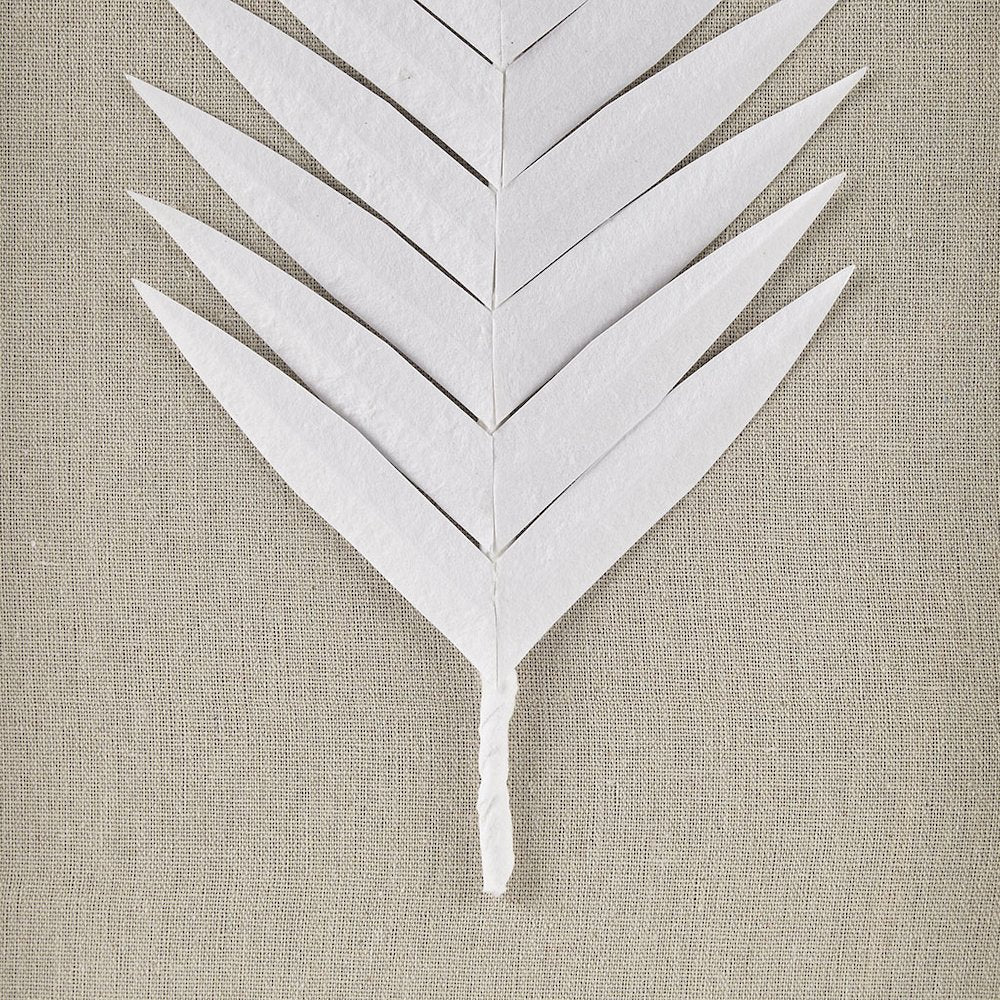 Framed Rice Paper Palm Leaves 3-piece Shadowbox Wall Decor Set