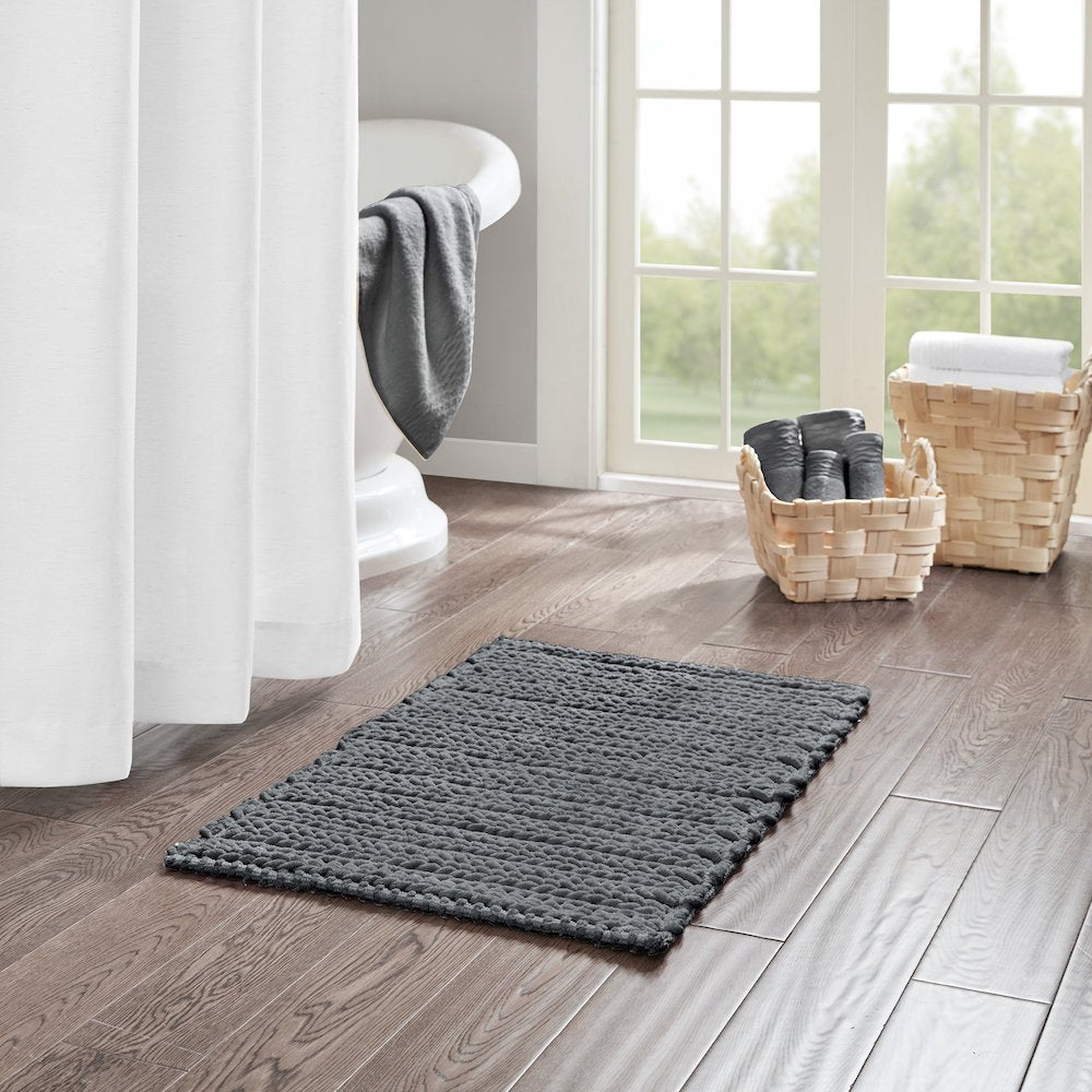 Lasso 100% Cotton Chenille Chain Stitch Rug
