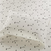 Cotton Flannel Sheet Set, Black Pine Trees color