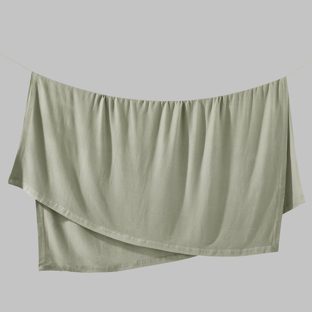 Egyptian Cotton Blanket, Sage Green color