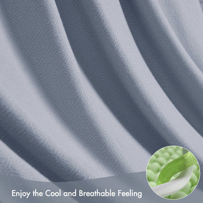 Bamboo Cotton Rayon from Bamboo Cotton Blanket, Light Blue color