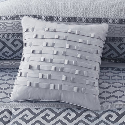 7 Piece Jacquard Comforter Set