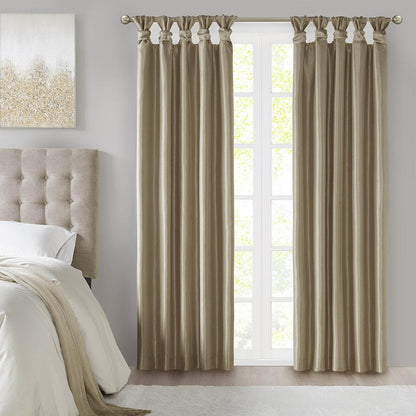 Twist Tab Total Blackout Window Curtain Panel