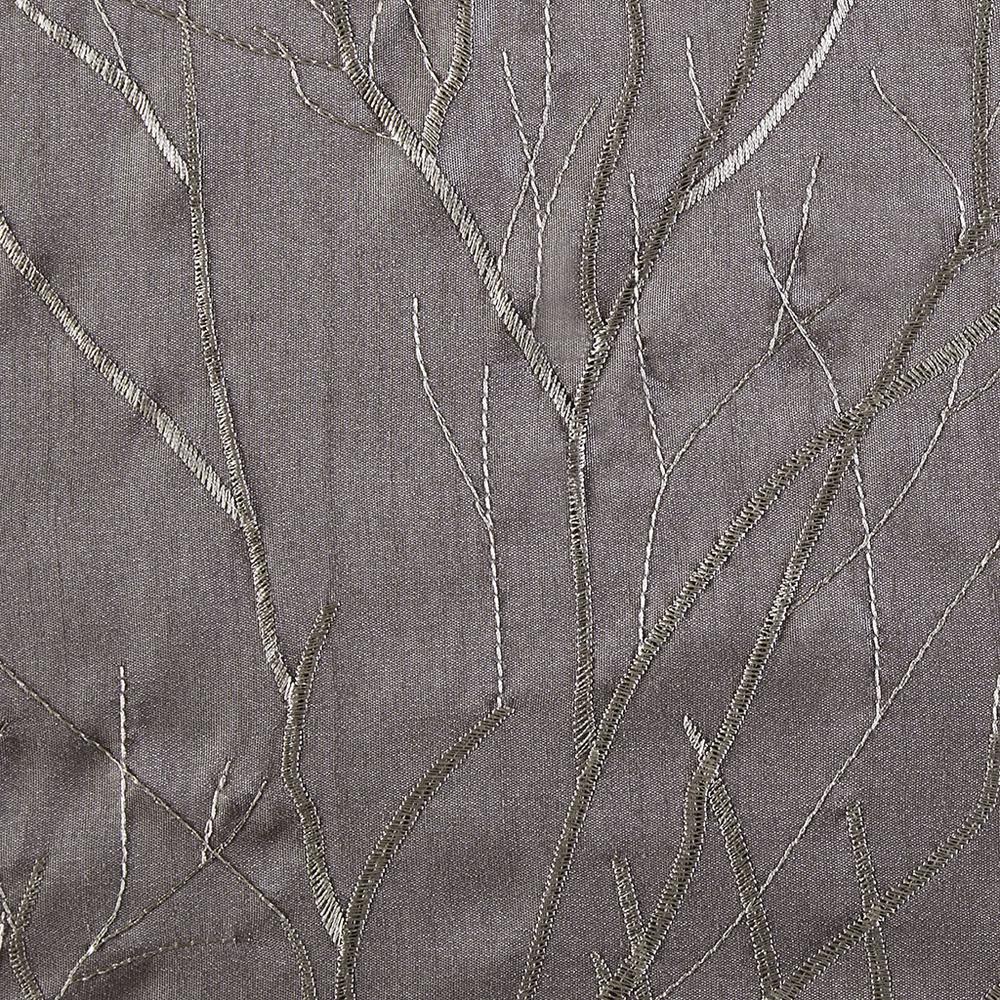 Faux Silk Embroidered Window Valance