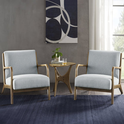 Novak Lounge Chair Set of 2 in Light Blue