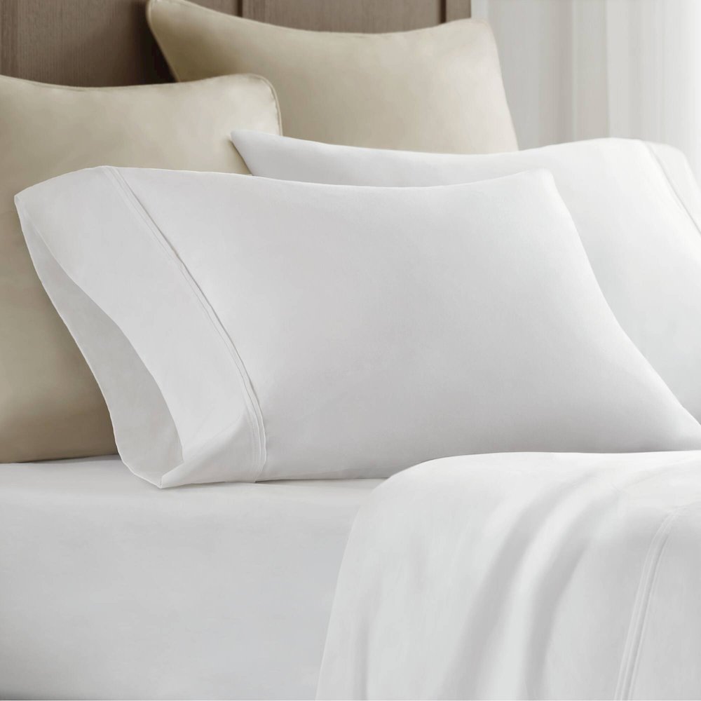 Sateen Pillowcase Set, White color