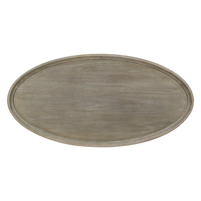 Oval Coffee Table with Shelf