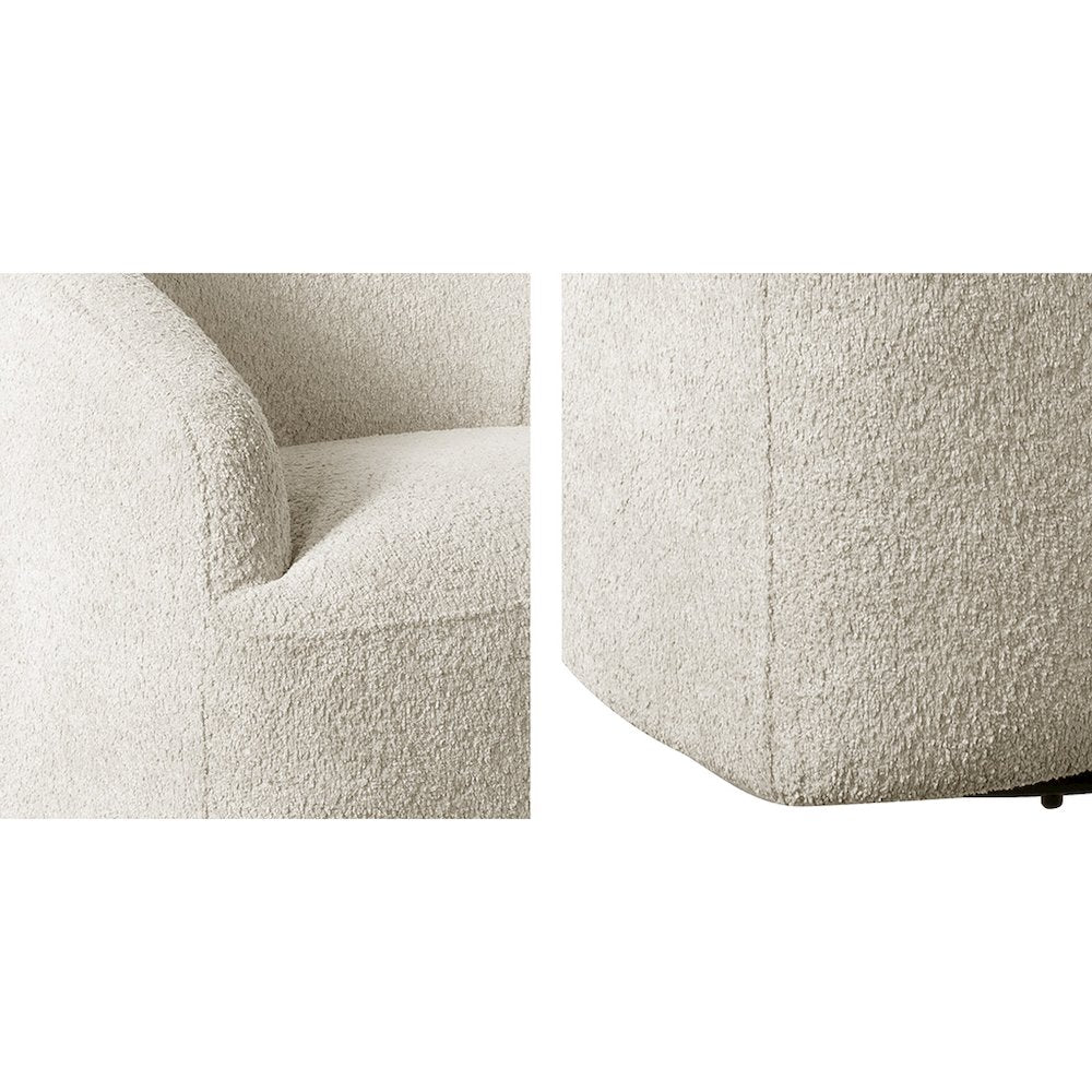 Upholstered 360 Degree Swivel Chair