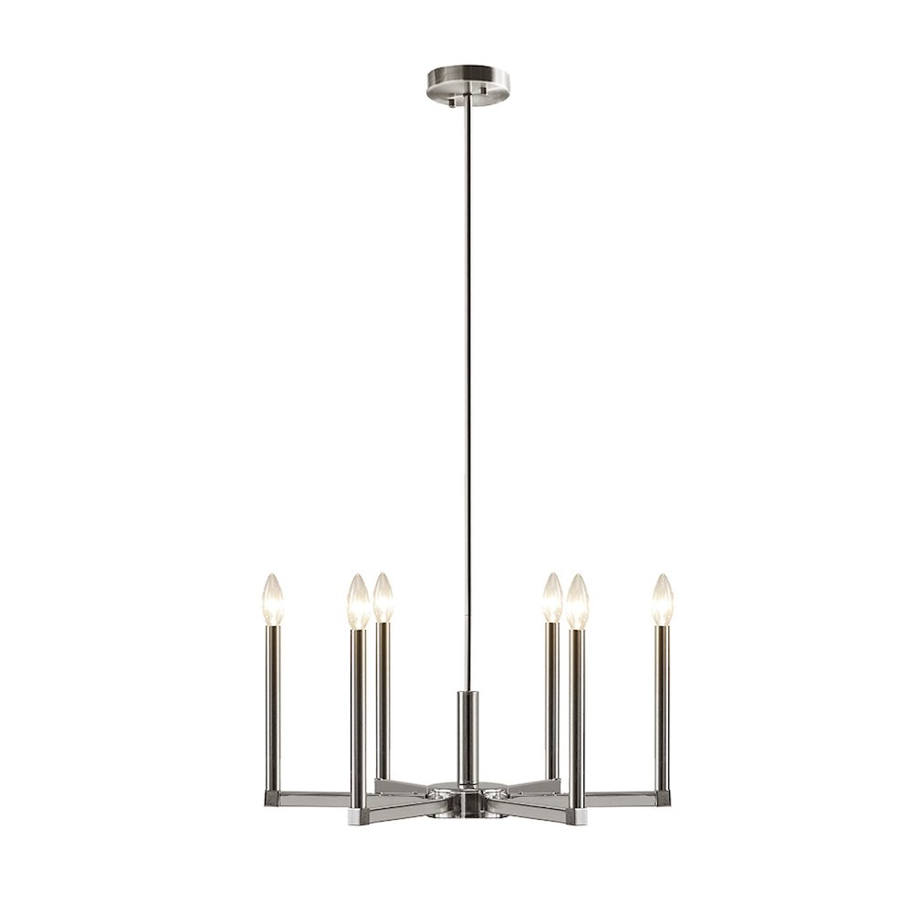 6-Light Contemporary Candelabra Styled Chandelier