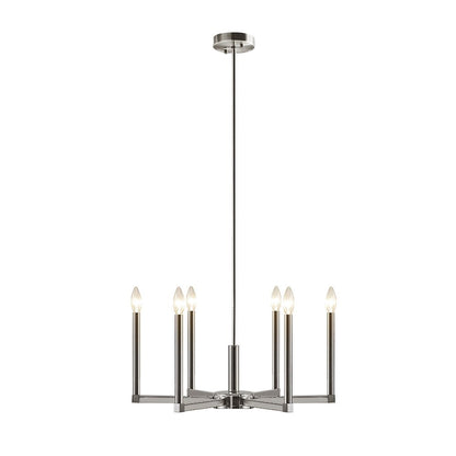6-Light Contemporary Candelabra Styled Chandelier
