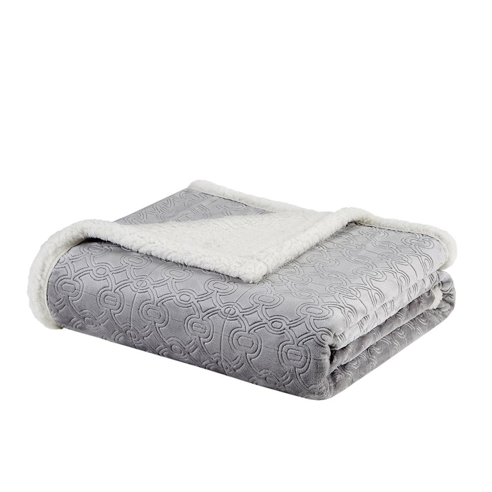 Oversized Textured Plush Throw