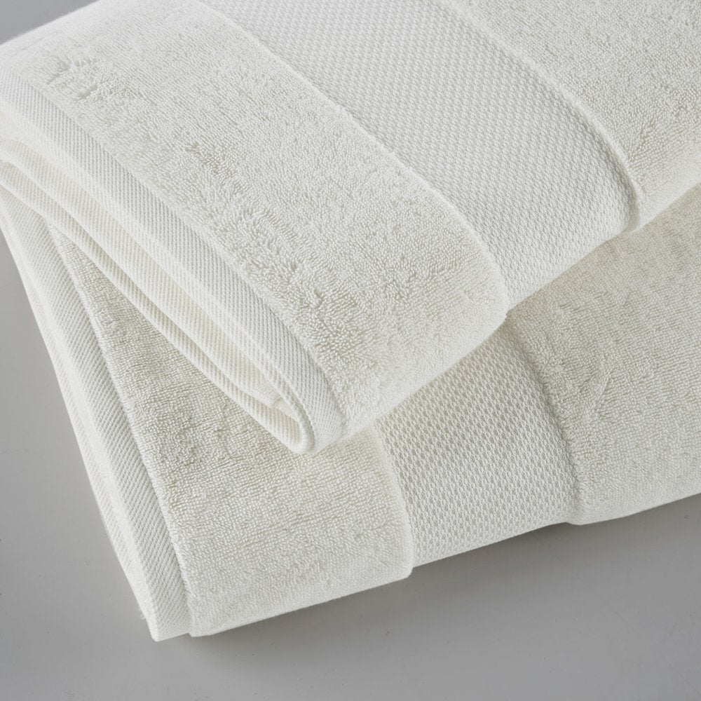 100% Cotton Bath Sheet 2 Piece Set in White Color