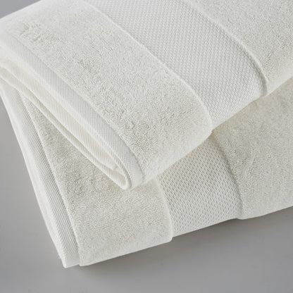 100% Cotton Bath Sheet 2 Piece Set in White Color