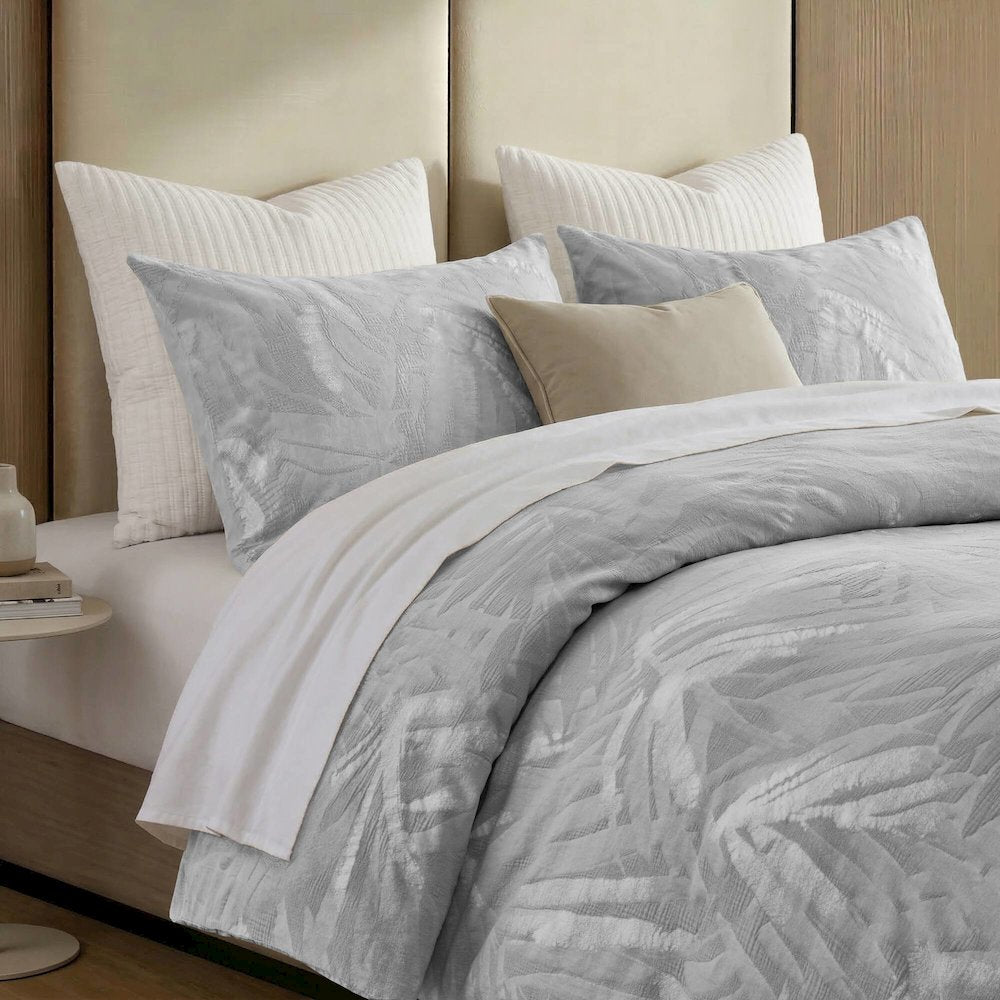 Coastal Leaves 3 Piece 3 Piece Cotton Duvet Set