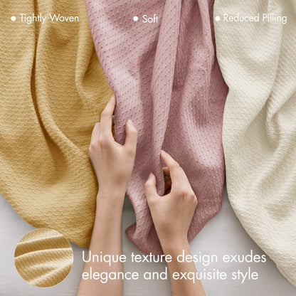 Egyptian Cotton Blanket, Mustard color
