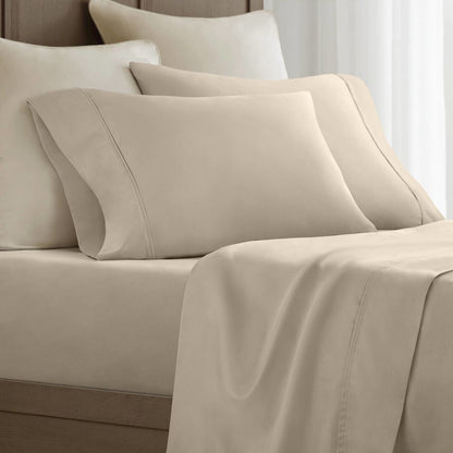 Sateen Pillowcase Set, Linen color
