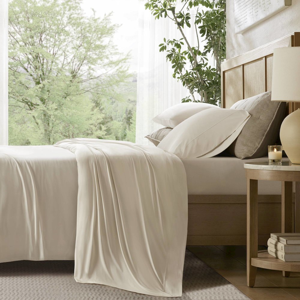 Stretch Jersey Sheet Set, Ivory color