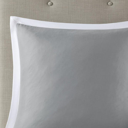 Powell 8 Piece Embroidered Comforter Set, White color
