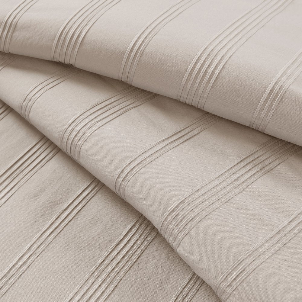 Logan Woven Striped Comforter Set, Neutral color