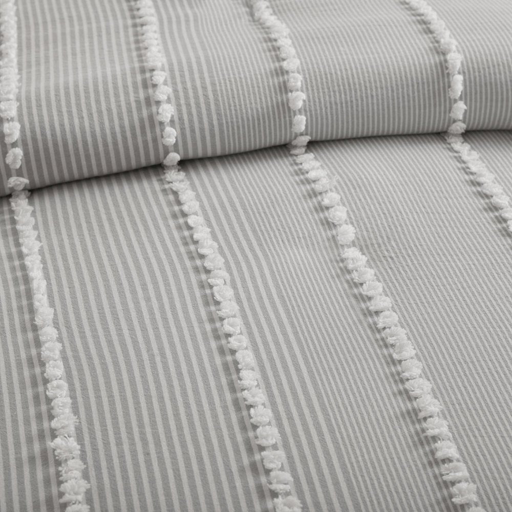 Anslee 3 Piece Cotton Yarn Dyed Duvet Cover Set