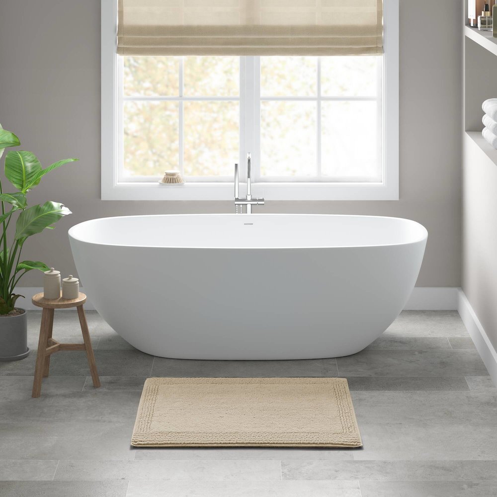 Splendor 100% Cotton Tufted 3000 GSM Reversible Bath Rug