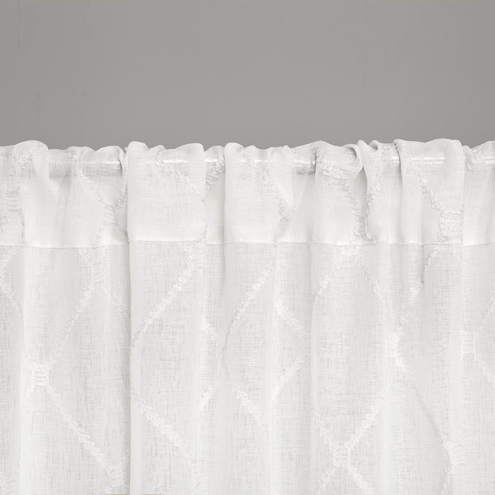 Diamond Sheer Window Curtain Panel