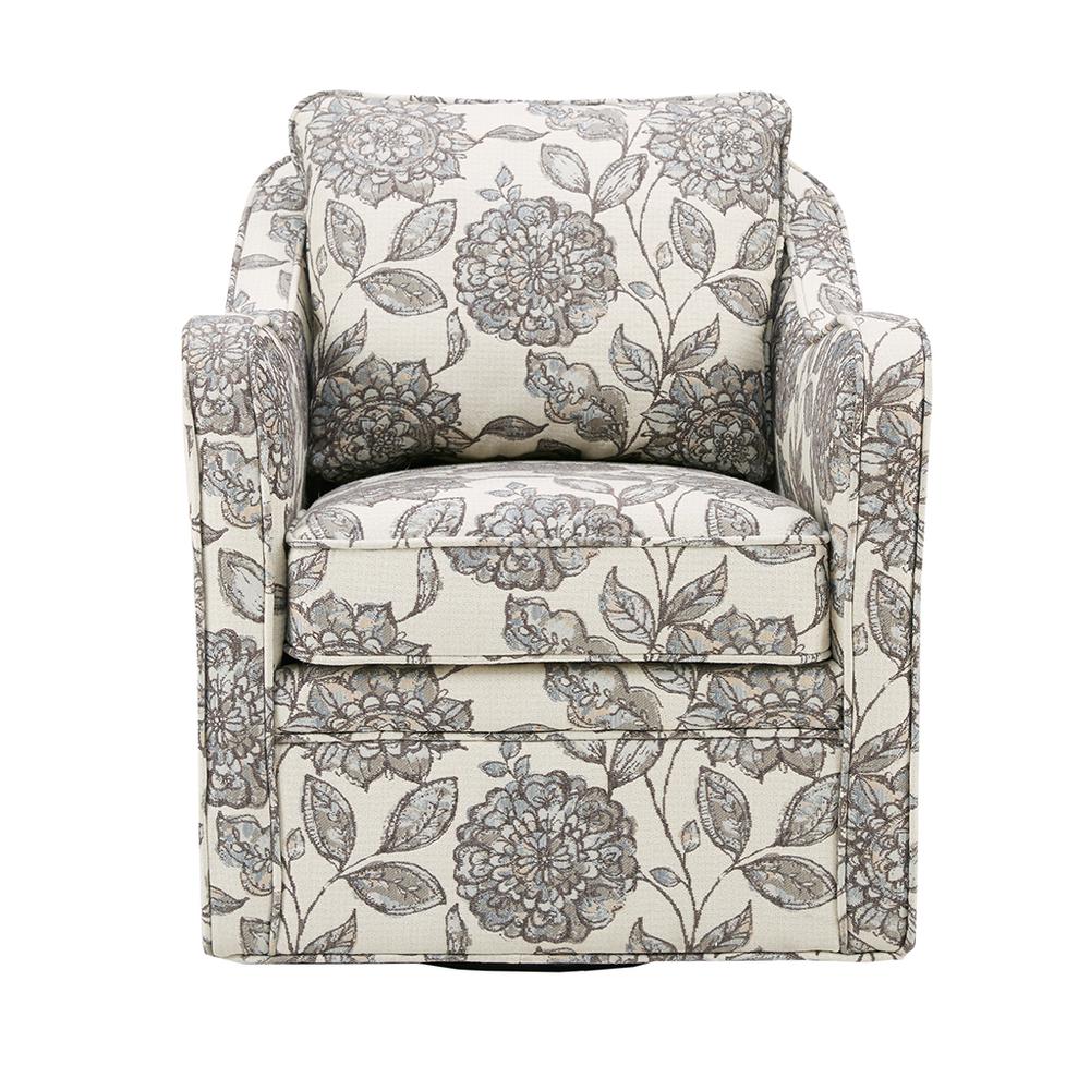 Wide Seat Swivel Arm Chair