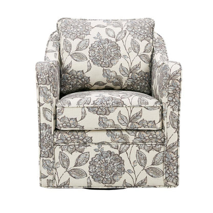 Wide Seat Swivel Arm Chair