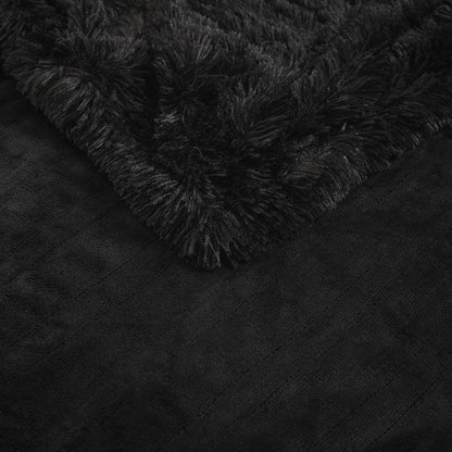 Shaggy Faux Fur Heated Throw