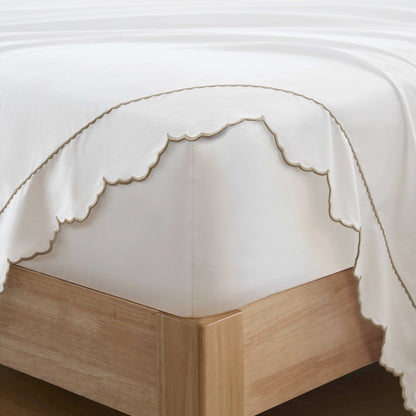 Brielle Scalloped Edge Cotton Sheet Set