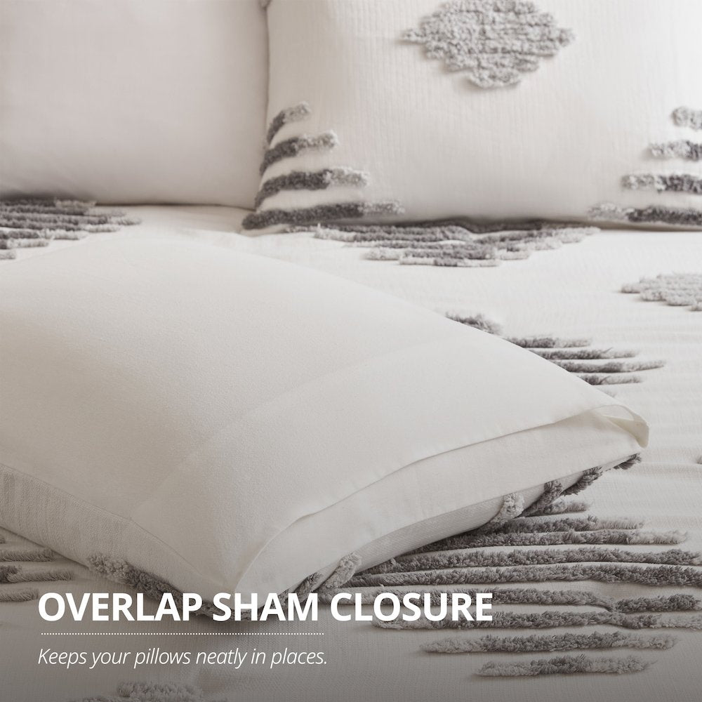 Tahli 3 Piece Cotton Blend Chenille Duvet Cover Set