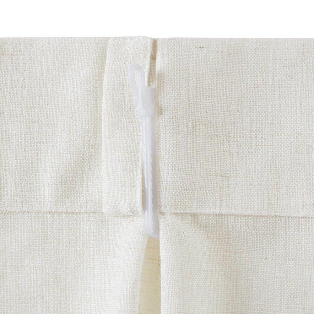 Emery 300gsm poly linen with 7 pinch pleat per pc