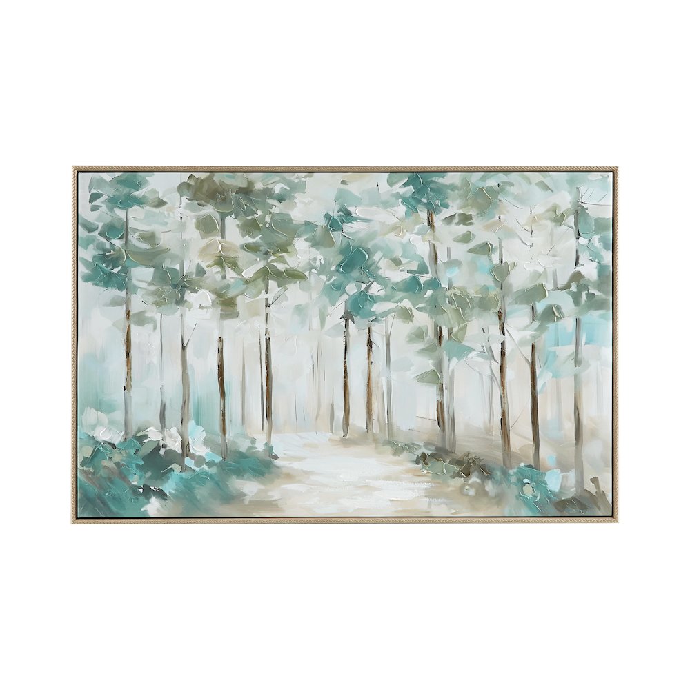 Woodland Forest 40X26 Framed 50% Embellishment Canvas Sylvan Sylvan Sylvan