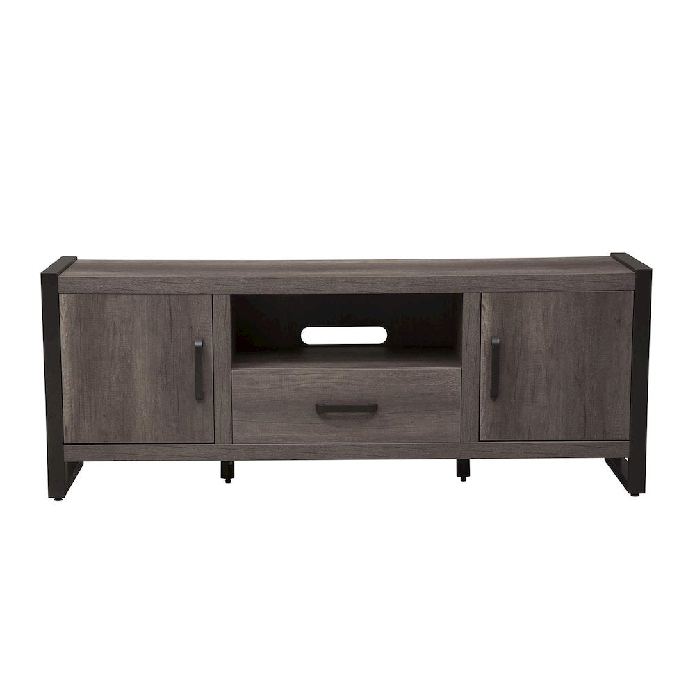 Tanners Creek Entertainment Center w Piers in Graystone