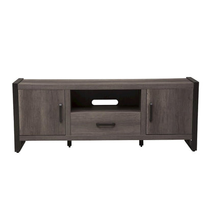 Tanners Creek Entertainment Center w Piers in Graystone