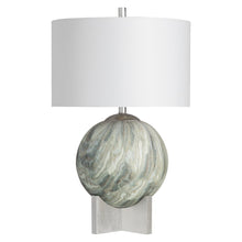 29.5"H Ceramic + Wood Table Lamp