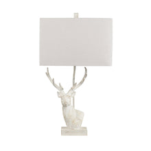 27.75"H Resin Table Lamp With Linen Shade