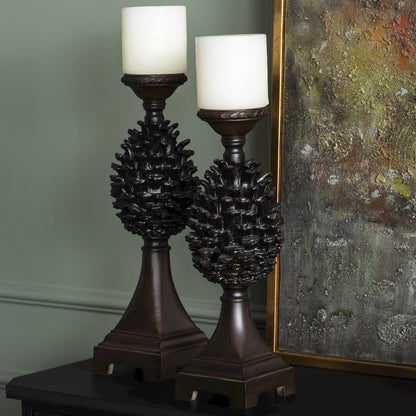 Pine Bluff Candleholders