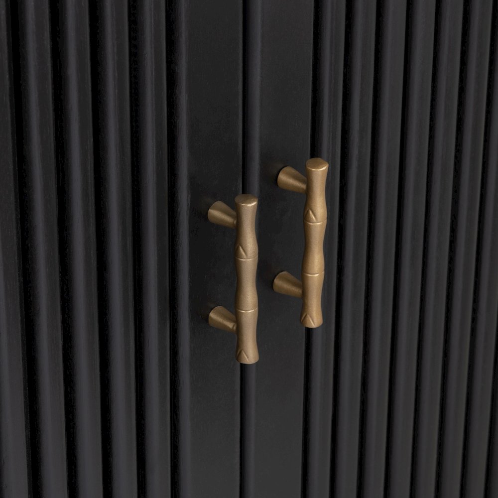 Black 2-Door Cabinet