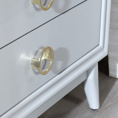 3-Drawer Gray Accent Chest