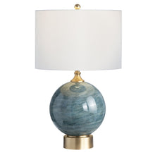 25"H Glass & Metal Table Lamp  1Pcs Ups Pack 2.6'