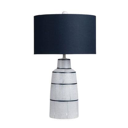 29"H Ceramic Table Lamp With Linen Shade