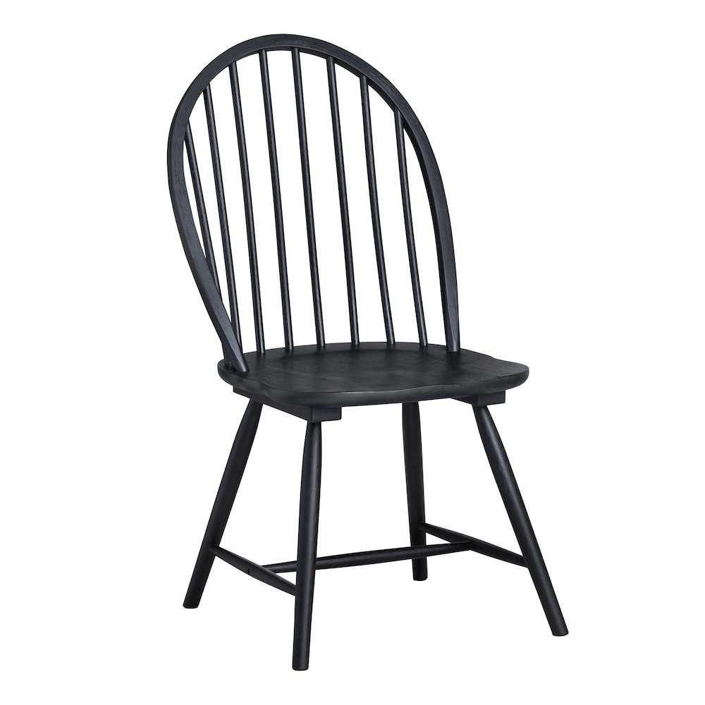 Set Of 2 Black Dining Chairs