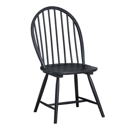 Set Of 2 Black Dining Chairs