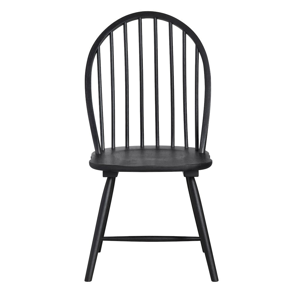 Set Of 2 Black Dining Chairs