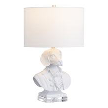 22.75"H Resin & Crystal Table Lamp With Linen Shade