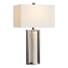 29.75"H Marble + Metal Table Lamp 1Pcs Ups Pack 3'