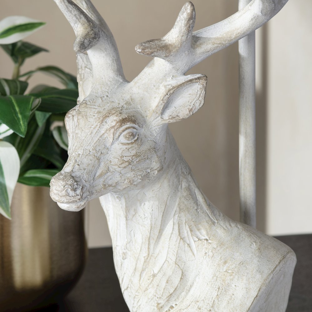 27.75"H Resin Table Lamp With Linen Shade
